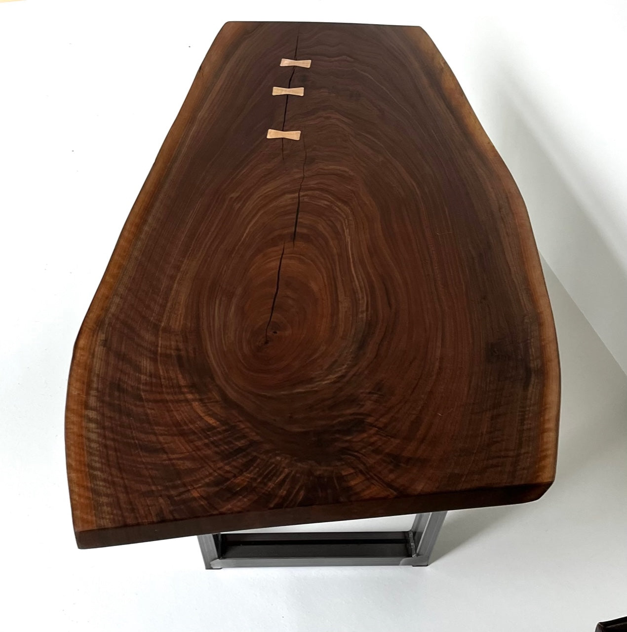 Live Edge Coffee Table -Walnut with Butterfly inlay