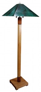 Great Lakes Floor Lamp with Copper Patina Shade