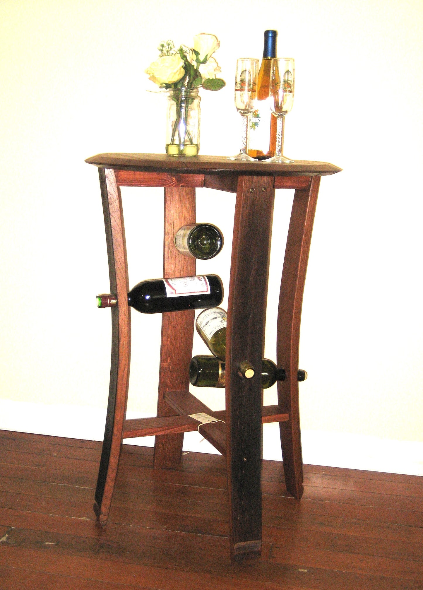 Wine Barrel Stave Cafe Table