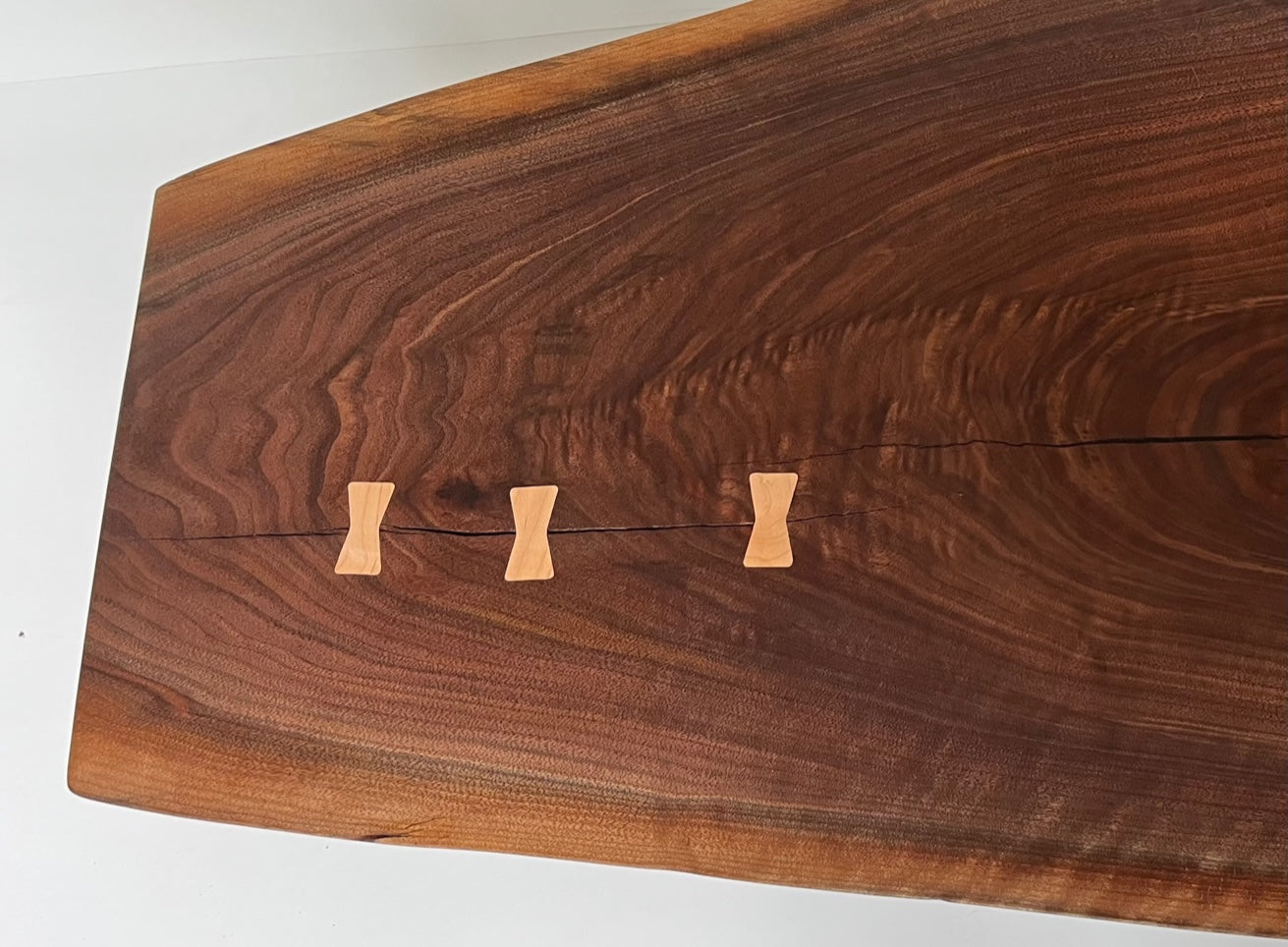 Live Edge Coffee Table -Walnut with Butterfly inlay