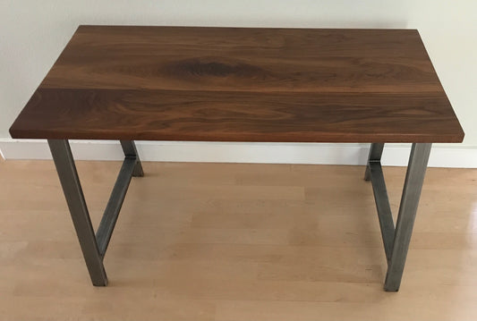 Walnut Desk - front angled view