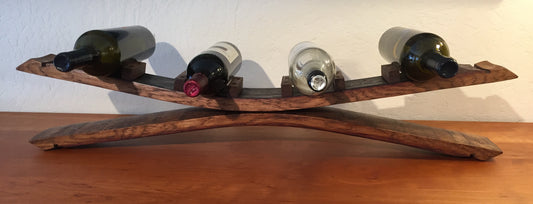 Barrel Stave 'X' Wine Bottle Holder