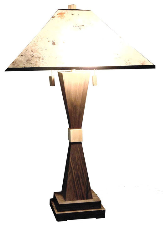 Parisienne Table Lamp with Silver Mica Shade